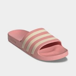Women's Adidas Originals Adilette Aqua Slide Sandals Wonder Mauve/Wonder White/Wonder Mauve - GZ5877 666 -Fashion General Store GZ5877 666 P2