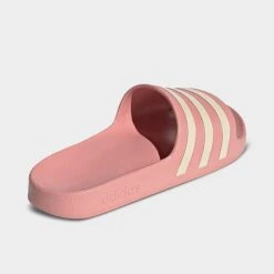 Women's Adidas Originals Adilette Aqua Slide Sandals Wonder Mauve/Wonder White/Wonder Mauve - GZ5877 666 -Fashion General Store GZ5877 666 P4