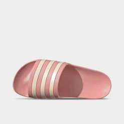 Women's Adidas Originals Adilette Aqua Slide Sandals Wonder Mauve/Wonder White/Wonder Mauve - GZ5877 666 -Fashion General Store GZ5877 666 P5