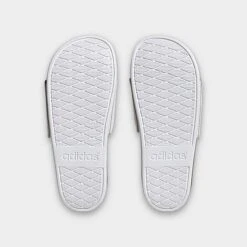 Women's Adidas Adilette Comfort Slide Sandals White/White/Matte Gold - H03618 100 -Fashion General Store H03618 100 P6