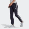 Women's Adidas Essentials Slim Tapered Cuffed Jogger Pants Ink/White - H07846 408
