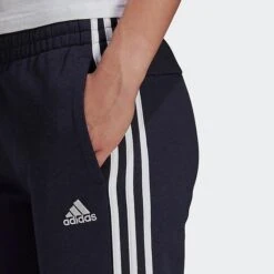 Women's Adidas Essentials Slim Tapered Cuffed Jogger Pants Ink/White - H07846 408 -Fashion General Store H07846 408 M4