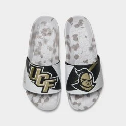 Hype Co. UCF Knights College Slydr Pro Slide Sandals White/Gold/Black - HCPROUCF 001 -Fashion General Store HCPROUCF 001 P5