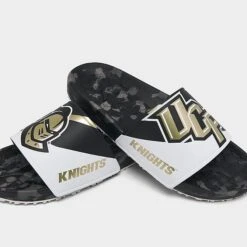 Hype Co. UCF Knights College Slydr Pro Slide Sandals Black/Gold/White - HCPROUCF 601 -Fashion General Store HCPROUCF 601 P3