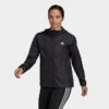 Women's Adidas AEROREADY Logo Running Windbreaker Jacket Black/White - HD9340 001 -Fashion General Store HD9340 001 M1