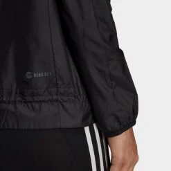 Women's Adidas AEROREADY Logo Running Windbreaker Jacket Black/White - HD9340 001 -Fashion General Store HD9340 001 M5