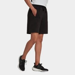 Women's Adidas ALL SZN Fleece Shorts Black - HJ7999 001 -Fashion General Store HJ7999 001 M3