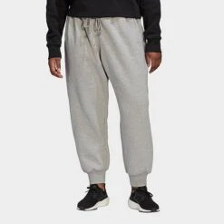 Women's Adidas Sportswear All SZN Fleece Jogger Pants (Plus Size) Medium Grey Heather - HK9515 035