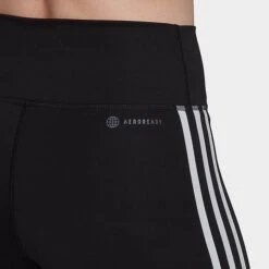 Women's Adidas Training Essentials 3-Stripes High-Waisted Short Leggings Black - HK9964 001 -Fashion General Store HK9964 001 M5