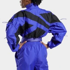 Women's Reebok Cardi B Woven Crop Jacket Ultimate Purple - HM5050 500 -Fashion General Store HM5050 500 M6