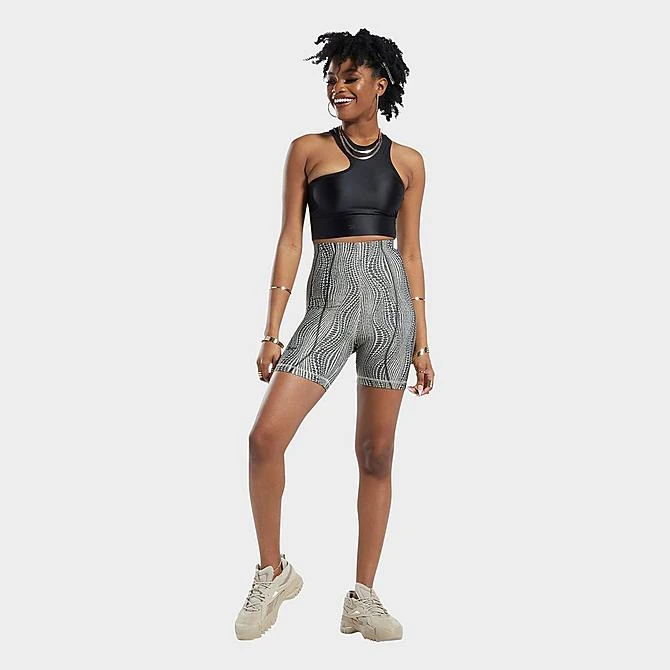 Women's Reebok Cardi B One Shoulder Crop Tank Black - HM5073 001 4 Women's Reebok Cardi B One Shoulder Crop Tank Black - HM5073 001 - Image 2