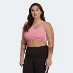 Women's Adidas Originals Adicolor Classics Bra Top (Plus Size) Bliss Pink - HN3971 680