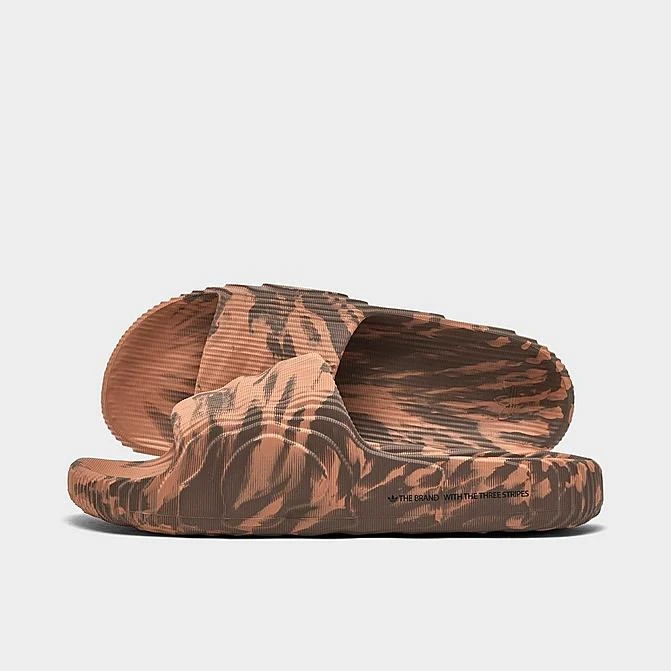 Adidas Originals Adilette 22 Slide Sandals Clay Strata/Earth Strata/Black - HP6518 230 3 Adidas Originals Adilette 22 Slide Sandals Clay Strata/Earth Strata/Black - HP6518 230
