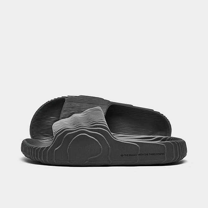 Adidas Originals Adilette 22 Slide Sandals Grey/Grey/Black - HP6522 026 3 Adidas Originals Adilette 22 Slide Sandals Grey/Grey/Black - HP6522 026