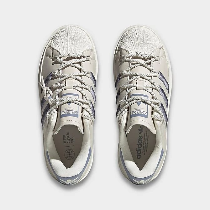 Women's Adidas Originals Superstar Bonega Platform Casual Shoes Alumina/Silver Violet/Off White - HQ4284 273 7 Women's Adidas Originals Superstar Bonega Platform Casual Shoes Alumina/Silver Violet/Off White - HQ4284 273 - Image 5