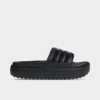Women's Adidas Adilette Platform Slides Black/Black/Black - HQ6179 001 2 Women's Adidas Adilette Platform Slides Black/Black/Black - HQ6179 001 -Fashion General Store HQ6179 001 P1