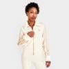Women's Adidas Originals Ski Chic Rib Fur Track Jacket Wonder White - IA3913 100 -Fashion General Store IA3913 100 M1