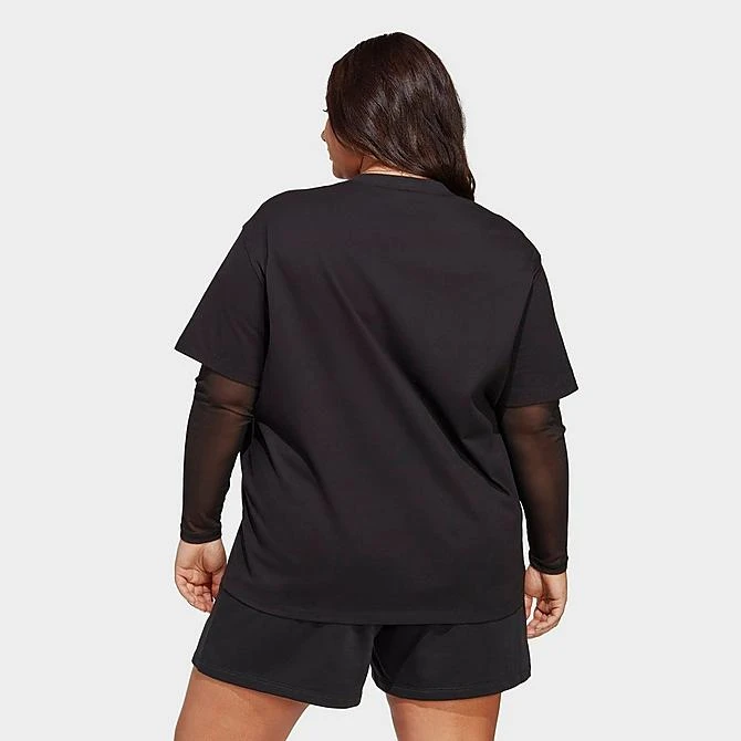 Women's Adidas Originals Adicolor Essentials T-Shirt (Plus Size) Black - IA6439 001 5 Women's Adidas Originals Adicolor Essentials T-Shirt (Plus Size) Black - IA6439 001 - Image 3