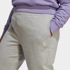 Women's Adidas Originals Essentials Fleece Joggers (Plus Size) Medium Grey Heather - IA6441 035 10 Women's Adidas Originals Essentials Fleece Joggers (Plus Size) Medium Grey Heather - IA6441 035 -Fashion General Store IA6441 035 M4