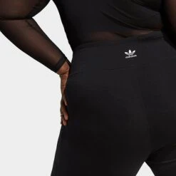 Women's Adidas Originals Adicolor Essentials Tights (Plus Size) Black - IA6469 001 -Fashion General Store IA6469 001 M4