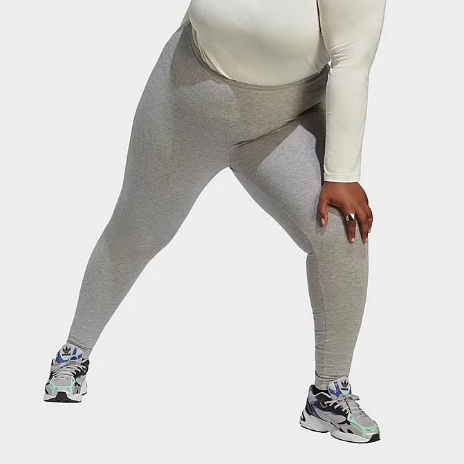 Women's Adidas Originals Adicolor Essentials Tights (Plus Size) Medium Grey Heather - IA6470 035 3 Women's Adidas Originals Adicolor Essentials Tights (Plus Size) Medium Grey Heather - IA6470 035
