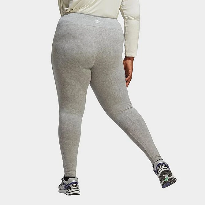 Women's Adidas Originals Adicolor Essentials Tights (Plus Size) Medium Grey Heather - IA6470 035 5 Women's Adidas Originals Adicolor Essentials Tights (Plus Size) Medium Grey Heather - IA6470 035 - Image 3