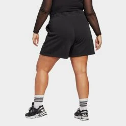 Women's Adidas Originals Adicolor Essentials French Terry Shorts (Plus Size) Black - IA6474 001 -Fashion General Store IA6474 001 M3