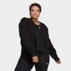 Women's Adidas Originals Adicolor Essentials Crew Long Sleeve Sweatshirt (Plus Size) Black - IA6498 001 2 Women's Adidas Originals Adicolor Essentials Crew Long Sleeve Sweatshirt (Plus Size) Black - IA6498 001 -Fashion General Store IA6498 001 M1