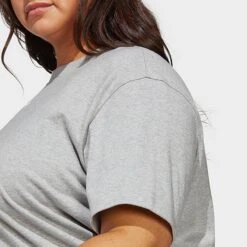 Women's Adidas Originals Adicolor Essentials T-Shirt (Plus Size) Medium Grey Heather. - IA7696 035 -Fashion General Store IA7696 035 M5