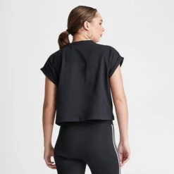 Women's Adidas Originals Adicolor Classics Cropped Trefoil T-Shirt Black - IB1406 001 -Fashion General Store IB1406 001 M4