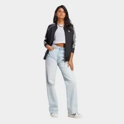 Women's Adidas Originals Adicolor Classic Superstar Track Top Jacket Black - IB5912 001 -Fashion General Store IB5912 001 M3