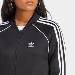 Women's Adidas Originals Adicolor Classic Superstar Track Top Jacket Black - IB5912 001 -Fashion General Store IB5912 001 M4