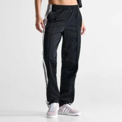 Women's Adidas Adicolor Adibreak Snap Track Pants Black - IB5924 001 -Fashion General Store IB5924 001 M3