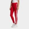 Women's Adidas Originals Adicolor Classics 3-Stripes Leggings Better Scarlet - IB7382 610 -Fashion General Store IB7382 610 M1