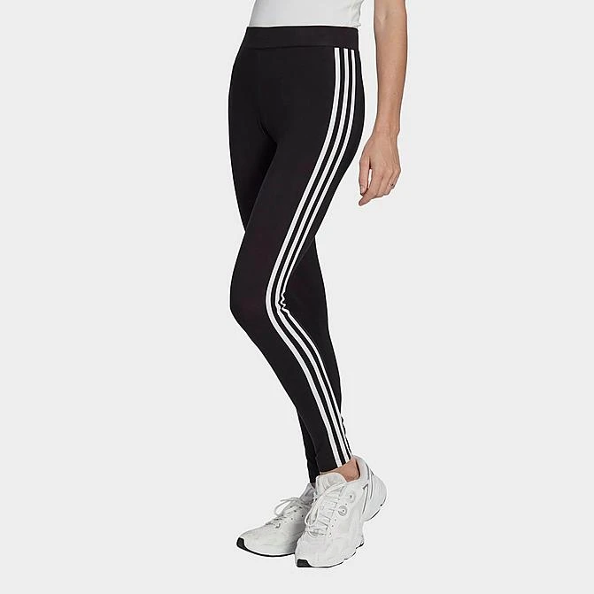 Women's Adidas Originals Adicolor Classics 3-Stripes Leggings Black - IB7383 001 3 Women's Adidas Originals Adicolor Classics 3-Stripes Leggings Black - IB7383 001