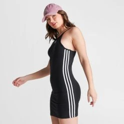 Women's Adidas Originals Adicolor Classics Tight Summer Dress Black - IB7401 001 -Fashion General Store IB7401 001 M3