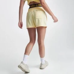 Women's Adidas Originals 3-Stripes Shorts Almost Yellow - IB7425 740 -Fashion General Store IB7425 740 M4