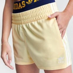Women's Adidas Originals 3-Stripes Shorts Almost Yellow - IB7425 740 -Fashion General Store IB7425 740 M5