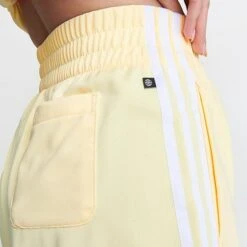 Women's Adidas Originals 3-Stripes Shorts Almost Yellow - IB7425 740 -Fashion General Store IB7425 740 M6