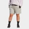 Women's Adidas ALL SZN Fleece Shorts (Plus Size) Medium Grey Heather - IC1608 035 -Fashion General Store IC1608 035 M1