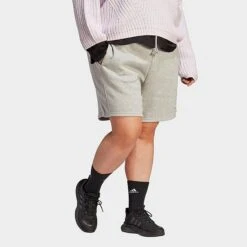 Women's Adidas ALL SZN Fleece Shorts (Plus Size) Medium Grey Heather - IC1608 035 9 Women's Adidas ALL SZN Fleece Shorts (Plus Size) Medium Grey Heather - IC1608 035 -Fashion General Store IC1608 035 M3