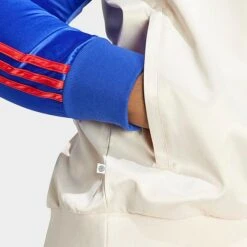 Women's Adidas Originals Satin Superstar Track Jacket (Plus Size) Wonder White/Lucid Blue - IC5212 100 13 Women's Adidas Originals Satin Superstar Track Jacket (Plus Size) Wonder White/Lucid Blue - IC5212 100 -Fashion General Store IC5212 100 M6