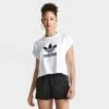Women's Adidas Originals Adicolor Classics Cropped Trefoil T-Shirt White - IC5467 100 -Fashion General Store IC5467 100 M1