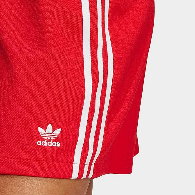 Women's Adidas Originals Adicolor Classics 3-Stripes Short Wrapping Skirt Better Scarlet - IC5477 610 6 Women's Adidas Originals Adicolor Classics 3-Stripes Short Wrapping Skirt Better Scarlet - IC5477 610 - Image 4
