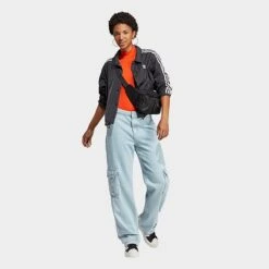 Women's Adidas Originals Adicolor Classics 3-Stripes Coach Jacket Black - IC5478 001 -Fashion General Store IC5478 001 M3