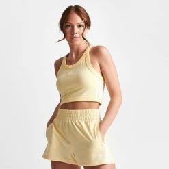 Women's Adidas Originals Crop Tank Almost Yellow - IC6061 740 -Fashion General Store IC6061 740 M3