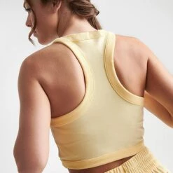 Women's Adidas Originals Crop Tank Almost Yellow - IC6061 740 -Fashion General Store IC6061 740 M6