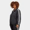 Women's Adidas Originals Adicolor Classics 3-Stripes Coach Jacket (Plus Size) Black - IC6090 001 -Fashion General Store IC6090 001 M1