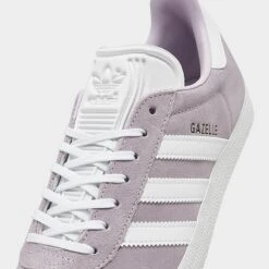 Women's Adidas Originals Gazelle Casual Shoes Silver Dawn/White/Black - ID7005 538 -Fashion General Store ID7005 538 P3