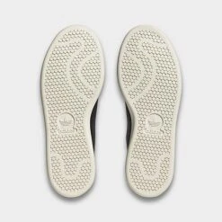 Women's Adidas Originals Stan Smith Casual Shoes Black Leather/Off White/Wonder White/Leopard Accent - IE4633 001 -Fashion General Store IE4633 001 P6